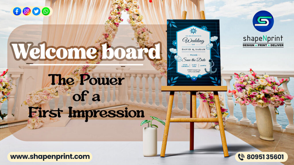 welcome board designing and printing in Bangalore