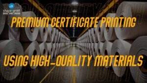 Premium Certificate Printing